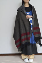 画像をギャラリービューアに読み込む, tsutae SHAWL HOODIE_LINE / RED×BLK