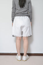画像をギャラリービューアに読み込む, WHT FRINGE RUG SHORTS_02size