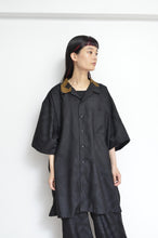 画像をギャラリービューアに読み込む, OPEN COLLAR SH_BLK PAISLEY