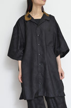 画像をギャラリービューアに読み込む, OPEN COLLAR SH_BLK PAISLEY