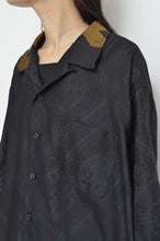 画像をギャラリービューアに読み込む, OPEN COLLAR SH_BLK PAISLEY