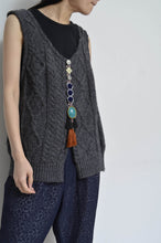 画像をギャラリービューアに読み込む, KNIT BIJOUX TANK-TOP/GRY