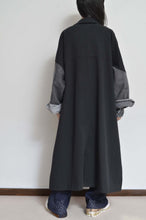 画像をギャラリービューアに読み込む, DENIM SLEEVE TRENCH COAT/BLK/02