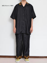 画像をギャラリービューアに読み込む, OPEN COLLAR SH_BLK PAISLEY