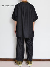 画像をギャラリービューアに読み込む, OPEN COLLAR SH_BLK PAISLEY