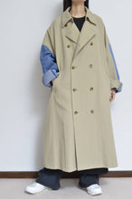 画像をギャラリービューアに読み込む, DENIM SLEEVE TRENCH COAT/BEG/02