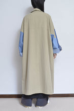 画像をギャラリービューアに読み込む, DENIM SLEEVE TRENCH COAT/BEG/02