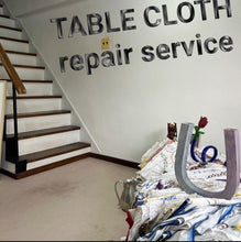画像をギャラリービューアに読み込む, TABLE CLOTH repair service(テーブルクロスアイテムのお直し)