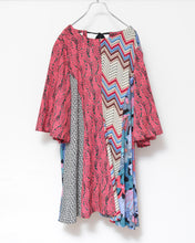 画像をギャラリービューアに読み込む, Mixed pattern panel dress_A