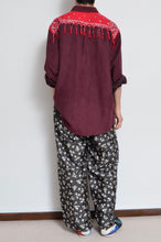 Load image into Gallery viewer, BANDANA FRINGE FAKE SUEDE SH / RED
