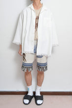 画像をギャラリービューアに読み込む, WHT FRINGE RUG L/S SH_02size_A