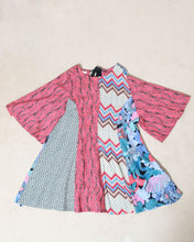 画像をギャラリービューアに読み込む, Mixed pattern panel dress_A