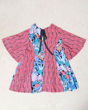 画像をギャラリービューアに読み込む, Mixed pattern panel dress_A