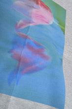 画像をギャラリービューアに読み込む, TWO-TONE HOODIE_BLUE/GREEN print/02 size