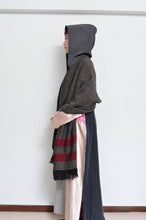 画像をギャラリービューアに読み込む, tsutae SHAWL HOODIE_LINE / RED×BLK