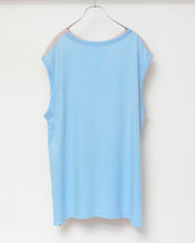 Load image into Gallery viewer, VOILLE FRINGE NO-SLEEVE T_BEG
