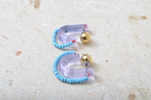 Load image into Gallery viewer, C_YAGA × YEAH RIGHT!!_Glass And Beads Hoop U Pierce