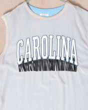 Load image into Gallery viewer, VOILLE FRINGE NO-SLEEVE T_BEG