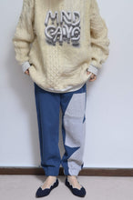 画像をギャラリービューアに読み込む, TWO-TONE UNE UNE SWEAT PT_BLUE/01 size