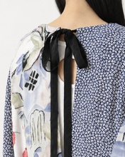 画像をギャラリービューアに読み込む, Mixed pattern panel dress_B