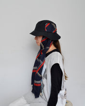 Load image into Gallery viewer, DROOPY SCARF BUCKET HAT / BLACK