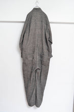 画像をギャラリービューアに読み込む, LINEN WOOL JUMP SUIT / BRWN_03