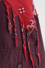 Load image into Gallery viewer, BANDANA FRINGE FAKE SUEDE SH / RED