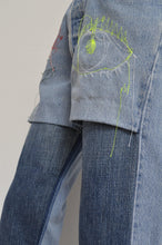 画像をギャラリービューアに読み込む, SWITCHING DENIM PT/Hi_MEGUMU YAMAMOTO_eye&face flower