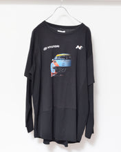 Load image into Gallery viewer, Fake layered T-shirt / BLACK_A