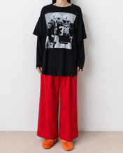 Load image into Gallery viewer, Fake layered T-shirt / BLACK_G