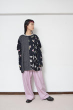 Load image into Gallery viewer, W SLEEVE TOPS_NAVY / B