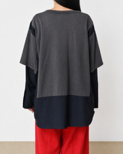 画像をギャラリービューアに読み込む, Fake layered T-shirt / BLACK_E