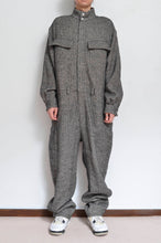 画像をギャラリービューアに読み込む, LINEN WOOL JUMP SUIT / BRWN_03