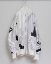 Load image into Gallery viewer, CUT UP MA-1 / FOOTBALL T / WHT / 02 size