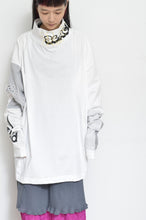 画像をギャラリービューアに読み込む, PATCH HI NECK T 02_OFF WHITE / SLACK