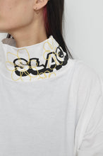 画像をギャラリービューアに読み込む, PATCH HI NECK T 02_OFF WHITE / SLACK