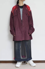 Load image into Gallery viewer, BANDANA FRINGE FAKE SUEDE SH / RED