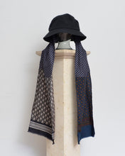 Load image into Gallery viewer, DROOPY SCARF BUCKET HAT / BLACK
