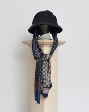 Load image into Gallery viewer, DROOPY SCARF BUCKET HAT / BLACK