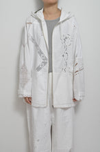 画像をギャラリービューアに読み込む, TABLE CLOTH ZIP-UP HOODIE/WHT/02 size_001