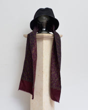 Load image into Gallery viewer, DROOPY SCARF BUCKET HAT / BLACK