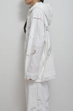 画像をギャラリービューアに読み込む, TABLE CLOTH ZIP-UP HOODIE/WHT/02 size_001