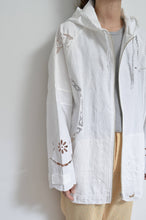 画像をギャラリービューアに読み込む, TABLE CLOTH ZIP-UP HOODIE/WHT/02 size_A