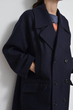 Load image into Gallery viewer, MELTON P-COAT_NAV/YELLOW_01size