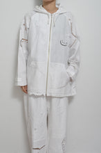 画像をギャラリービューアに読み込む, TABLE CLOTH ZIP-UP HOODIE/WHT/02 size_003