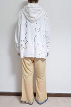 画像をギャラリービューアに読み込む, TABLE CLOTH ZIP-UP HOODIE/WHT/02 size_A