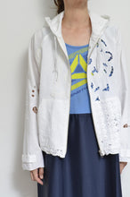 画像をギャラリービューアに読み込む, TABLE CLOTH ZIP-UP HOODIE/WHT/01 size