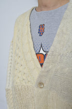 Load image into Gallery viewer, SWITCHING KNIT C/D(FISHERMAN'S SWEATER)_YELLOW_01size