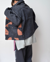 画像をギャラリービューアに読み込む, HERRINGBONE LINEN WOOL QUILTED WORK BLOUSON