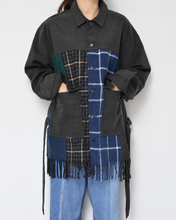 画像をギャラリービューアに読み込む, Muffler short blouson / Charcoal_A